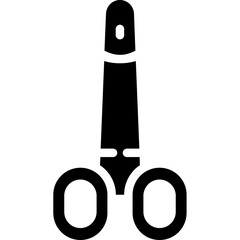 Surgical Scissor Glyph Icon