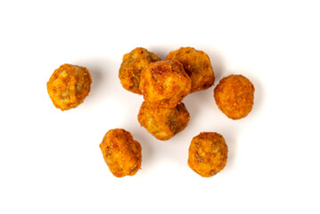 Roasted chickpeas, leblebi pile, spicy fried chana, crispy chick peas with mint and spices, east snack