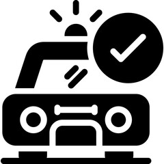 Police Car Glyph Icon © pexleodesigns