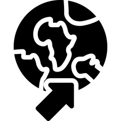 Global Awareness Glyph Icon