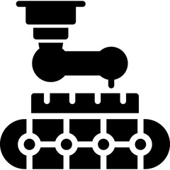 Production Process Glyph Icon