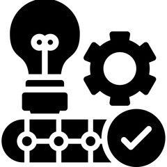 Industrial Innovation Glyph Icon