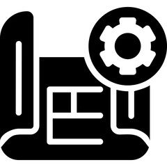 Industrial Design Glyph Icon
