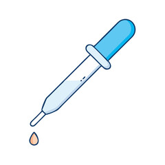pipette icon, pipette vector illustration-simple illustration of pipette, perfect for pipette logos and icons
