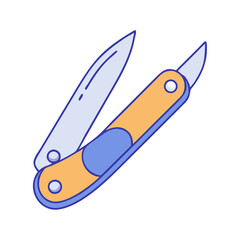 pocket knife icon, pocket knife vector illustration-simple illustration of pocket knife, perfect for pocket knife logos and icons