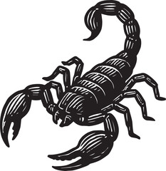 scorpion hand drawn vector illustration