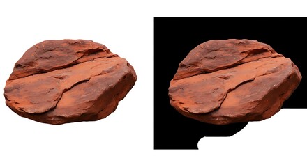 Crimson Stone: Dual Render AI Generated