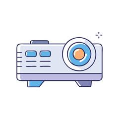 projector icon, projector vector illustration-simple illustration of projector, perfect for projector logos and icons
