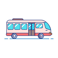 public transport icon, public transport vector illustration-simple illustration of public transport, perfect for public transport logos and icons