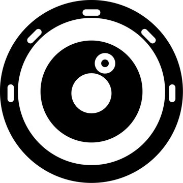 Fototapeta Lens Glyph Icon