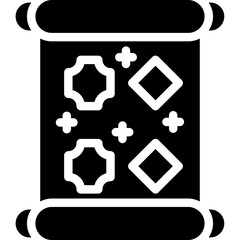 New Year Couplets Glyph Icon