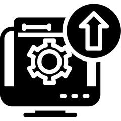 Software Update Glyph Icon
