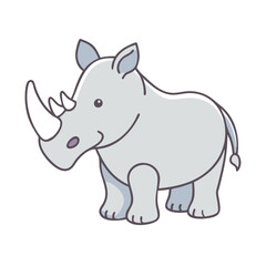 rhino icon, rhino vector illustration-simple illustration of rhino, perfect for rhino logos and icons