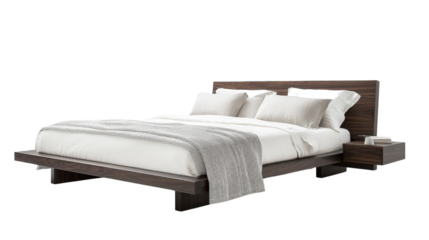 A man wearing a black blank sweatshirt, standing with a neutral expression,Transparent background, PNG file, offering empty space for copy.