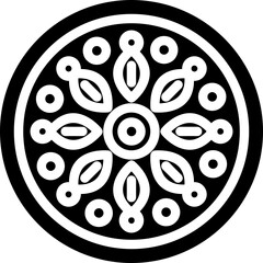 Mandala Glyph Icon