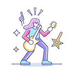 Fototapeta premium rock icon, rock vector illustration-simple illustration of rock, perfect for rock logos and icons