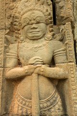 Ancient Khmer temple at Angkor, Cambodia