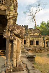 Ancient Khmer temple at Angkor, Cambodia