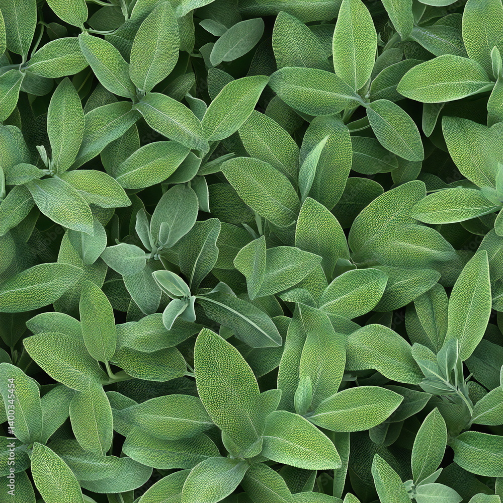 Poster seamless pattern of vibrant green leaves creating a fresh and natural backdrop for design projects