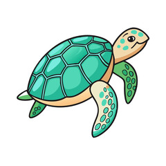 sea turtle icon, sea turtle vector illustration-simple illustration of sea turtle, perfect for sea turtle logos and icons