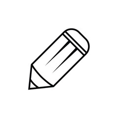 pencil, icon, flat, design, vector, illustrations, education, style, trendy, collections