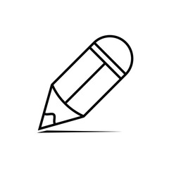 pencil, icon, flat, design, vector, illustrations, education, style, trendy, collections