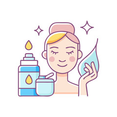 skincare icon, skincare vector illustration-simple illustration of skincare, perfect for skincare logos and icons