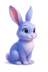 Cute Dreamlike Rabbit with Sparkling Details and Soft Lighting