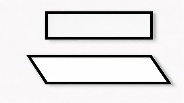 Abstract Minimalist Black and White Shapes Artwork