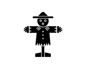 creative details Scarecrow Icon Vector Illustration