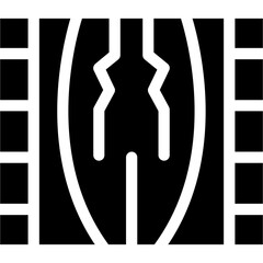 Prison Escape Plan Glyph Icon