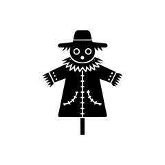 creative details Scarecrow Icon Vector Illustration