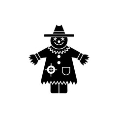 creative details Scarecrow Icon Vector Illustration