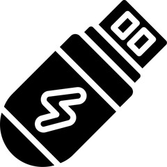 Flash Drive Glyph Icon