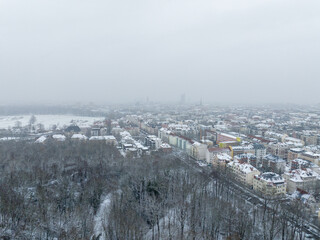 Leipzig in Germany in Winter