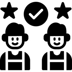 Leadership Excellence Glyph Icon