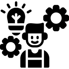 Leadership Workshop Glyph Icon