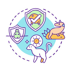 species protection icon, species protection vector illustration-simple illustration of species protection, perfect for species protection logos and icons
