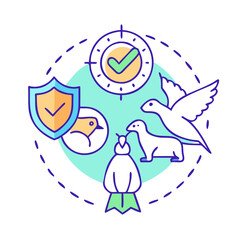 species protection icon, species protection vector illustration-simple illustration of species protection, perfect for species protection logos and icons