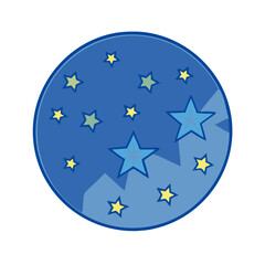 starry night background icon, starry night background vector illustration-simple illustration of starry night background, perfect for starry night background logos and icons