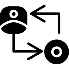 Office Collaboration Glyph Icon