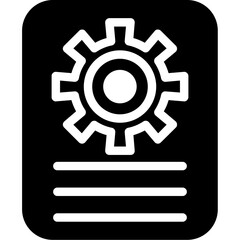 Business Ethics Implementation Glyph Icon