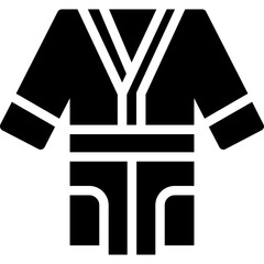 Hotel Bathrobe Glyph Icon