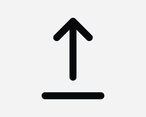 Upload Arrow Line Icon Up Load Arrowhead Direction Path Cloud Storage Document File Server Loading North Navigate Navigation Network Connection Connect Vector