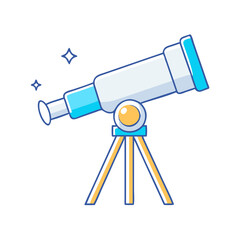 telescope icon, telescope vector illustration-simple illustration of telescope, perfect for telescope logos and icons