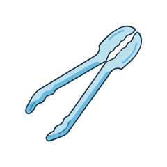tongs icon, tongs vector illustration-simple illustration of tongs, perfect for tongs logos and icons