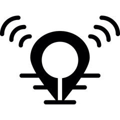 Location Notification Icon Glyph Icon