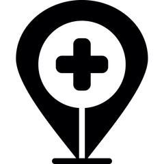 Map Location Icon Glyph Icon