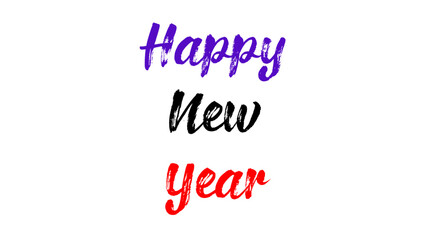 Happy new year text design for inspirational and motivational quotes, typography, modern and stylish motivational quotes typography slogan.