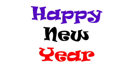 Happy new year text design for inspirational and motivational quotes, typography, modern and stylish motivational quotes typography slogan.